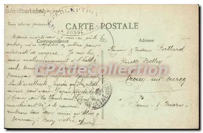 Sérifontaine (Oise) - O Castelo de Saussart — J. Bourgeix lib. editor Gibors, n°48 — Verso