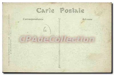 Antheuil (Oise) — A Praça — A Escola após o bombardeio em 1918 — Frezquin, editor em Ressons — Verso