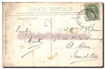 Liancourt — Rue Pasteur — editor Simi-Bouané & frères, Toulouse — Verso