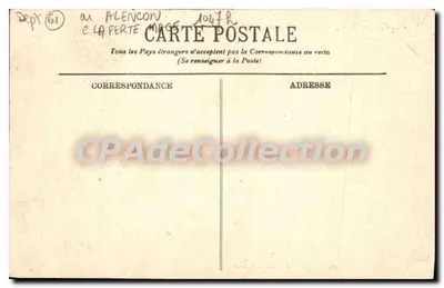 COUTERNE — Widok z mostu Reinière — E. Rodazal, wyd., Argentan — Rewers