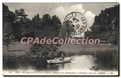 Envio de Bagnoles-de-l'Orne — Castelo da Bermondière, em Couterne — Vista sobre o rio