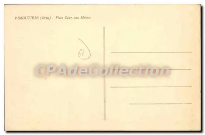 Vimoutiers (Orne) — Pátio Cour aux Moines — editor CPAPadeCollection — Verso
