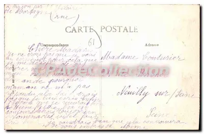 Monasterio de la Grande-Trappe — L'Étang de Chaumon y el Orfanato visto desde el Norte — editor no identificado — Reverso