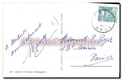 Laigle — Dom Antykwariatów — Cap — Rewers