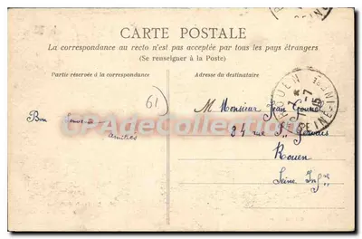 Las orillas del Orne en Grand-Cours — Colección AD — n°34 — Reverso
