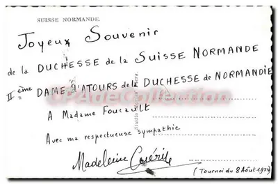 Duchess of Normandy — Suisse Normande — Studio d'Art — Rewers