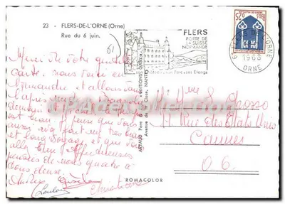 Argentan - Vista da rue de la République — CPAdeCollection, n° 61 — Verso