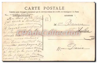 Berck-Plage — Kursaal, lato Giardino — B. F., Parigi — Verso