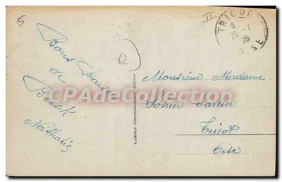 Berck-Plage — Barcos de Pesca no Estacamento — Editor desconhecido, n° 53 — Verso