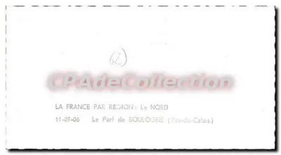 O Port de Boulogne — Pas-de-Calais — editor LAPIE — Verso