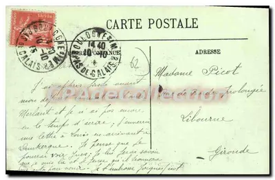Boulogne-sur-Mer — A Jetée Est e o Avant-Port — LL. — N° 77 — Verso