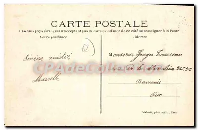 Boulogne-sur-Mer — A Praia e o Boulevard Sainte-Beuve — J. D. Boulogne-sur-Mer — Verso