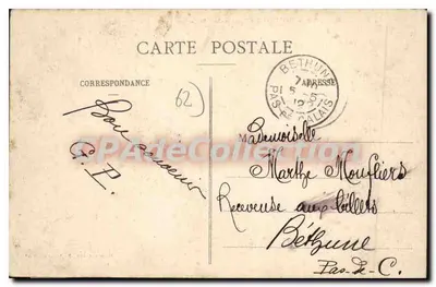 Boulogne-sur-Mer — A Estação Central — Editor Stévenard, n° 20 — Verso
