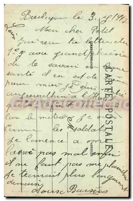 Boulogne-sur-Mer — Beeld van Generaal San Martín — Uitgever Brovannard, n° 59 — Achterkant