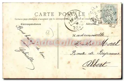 Calais - Kościół Courgain — B.F., Paryż, nr 16 — Rewers