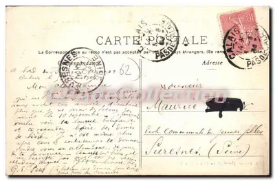 Calais — Pod zachodnią przylądką, zbieranie mięczaków — E. Boudot, fot.-wyd. Le Raincy (S.-et-O.) — Rewers