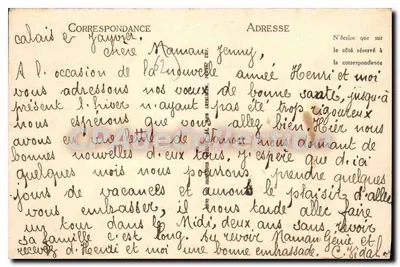 Calais — Bulwar Jacquard — Wydawnictwo 'À la Grande Civette' n°213 — Rewers