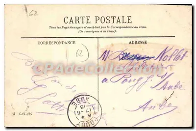 Calais — La Place d'Armes et le Beffroi — LL. — Rewers