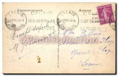 Calais - Plaża - L. L. - nr 253 — Rewers