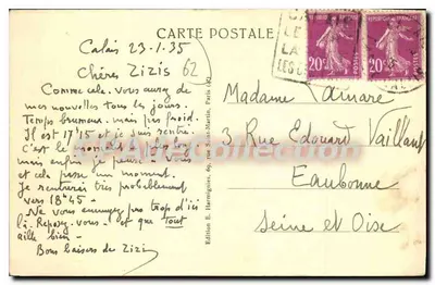 Calais — Port — Harmignies, nr 25 — Rewers