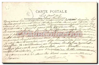 Calais — Muzeum (XVe w.) — Stara pocztówka n°23 — Rewers