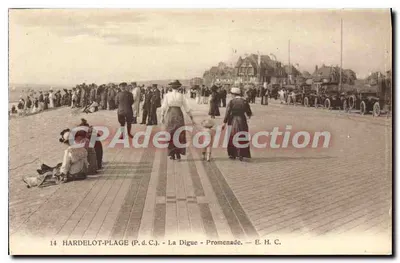 Hardelot-Plage (P.d.C.) — A Digue - Passeio — E. H. C.