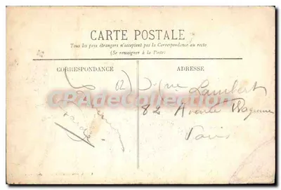 Le Portel - Zonsondergang — Omgeving van Boulogne-sur-Mer — E. S. - 739 — Uitgever E. Stévenard, Boulogne-sur-Mer — Achterkant