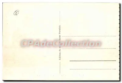 Le Portel - A Praia vista das Falésias — n°34 — Édition du Grand Bazar Portelois — Verso