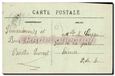 Wimereux (P.-de-C.) — A Igreja — Stevenard, edição Bonlogue-sur-Mer — Verso