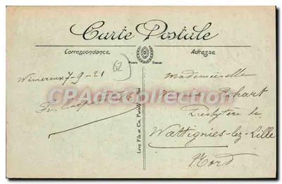 Wimereux — A Igreja, o Palácio de Justiça e o Viaduto — LL — Verso