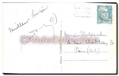 Wimereux - La Côte et les Rochers — Edizioni Fauchois, n°10 — Verso