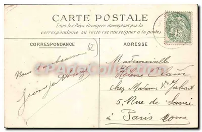 Wimereux — Desembarque na Praia — E.B. 109 — Verso