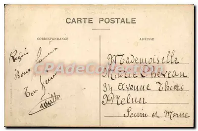 Éperlecques — Interior da igreja — Ed. Barnalin, foto St-Omer, n°37 — Verso