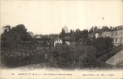 Ardres (P.-de-C.) — Vista de Ardres (costa sudoeste) — Baras-Willay, Lib. Édit., em Ardres