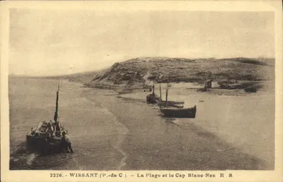 Wissant (P.-de-C.) — A Praia e o Cabo Blano-Nez E.S. — Stevenard editor