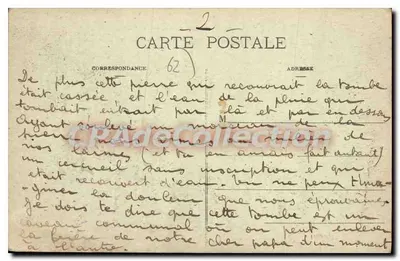 Laventie — Detalhes da Place após a Guerra Mundial 1914-18 — Editor Hautuset — Verso