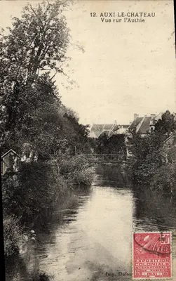 Auxi-le-Château — Vista sobre a Authie — Imp. Dufou