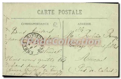 Hesdin (P.-de-C.) — O Hotel de Ville — Editor A. Smita — Verso