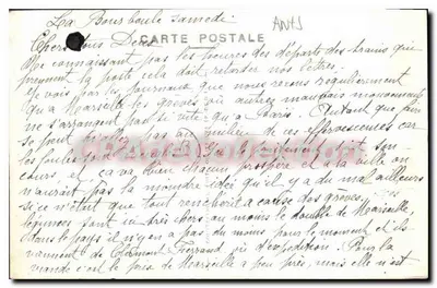 La Bourboule — Saída para passeio a cavalo — G. D'O 837 — Verso