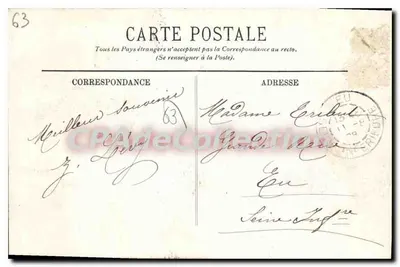 La Bourboule — Bulwar Urzędu Miasta i Puy-Gros — LL. — Wydawca LL, nr 16 — Rewers