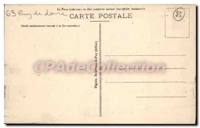 La Bourboule — Wejście do placówki termalnej — L'Auvergne Pittoresque, n°3030 — Rewers
