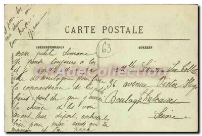La Bourboule — Widok ogółem — Wydawnictwo Gougnoul — Rewers