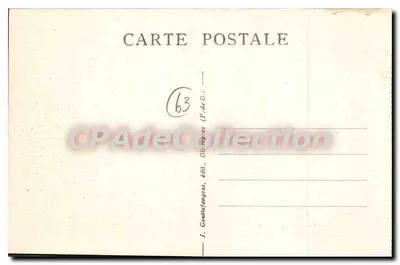 La BOURBOULE — Ogólny widok z wzniesienia Sans-Souci — J. Gomtefangeous, wyd., Ollières (P.-de-D.) — Rewers