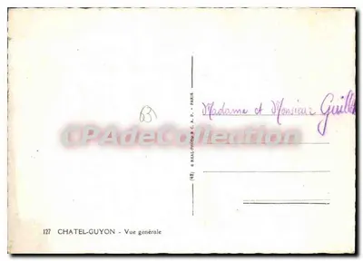Châtel-Guyon — Widok ogólny — (42) REAL-PHOTO C.A.P. — nr 127 — Rewers