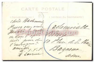 Clermont Ferrand — Fontanna na Place Delille — wydawca nieznany, numer serii nieczytelny — Rewers