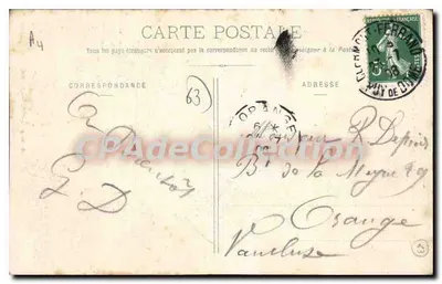 Clermont-Ferrand — A Rue des Gras — Lib. Bougé-Beal, 21 Rue de l'Écu, Clermont-Ferrand — Verso