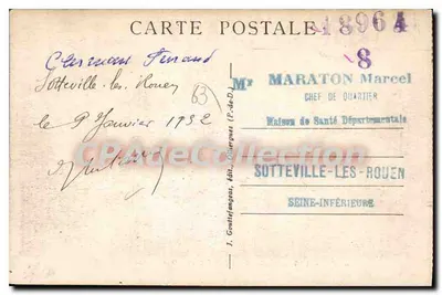 Clermont-Ferrand — Place Gaillard — widok na katedrę — Rewers