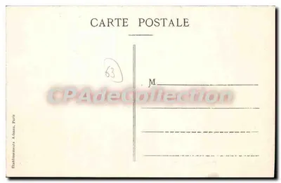 Le Mont-Dore — A Estação e a Nova Estrada da Bourboule — E.A. — Verso