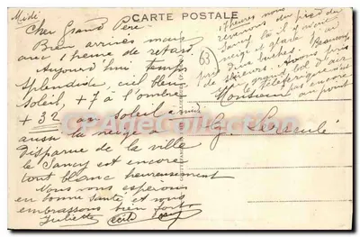 O MONT-DORÉ no inverno — Vale do Sancy — G. D'O. - 1643 — Verso