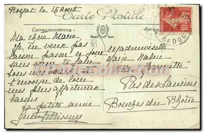 Royat — Avenue del Abad Védrine — Hotel Richelecie — LL. n°35 — Reverso